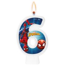 Vela N6 Homem Aranha - Spider Man Animacao - Regina