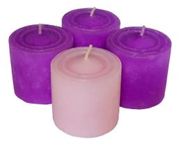 Vela Natalina Advento Da Família Kit Com 4 - Velas Aromática