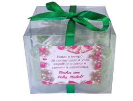 Vela Natalina Decorativa Kit De Natal 4 Velas - Na Cor Verde