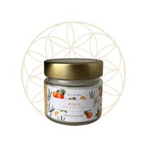 Vela Natural Alegria - Alecrim &amp Tangerina - 180g