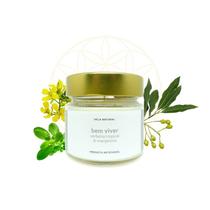 Vela Natural Bem Viver - Verbena &amp Manjerona - 150g - Lily de Nile Mercado Natural