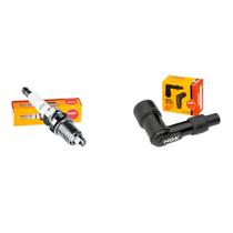 Vela Ngk + Cachimbo Ngk Yamaha Fazer 250 Ngk Dr8ea-n Ld05fp Vela Ngk + Cachimbo Ngk Yamaha Fazer 250 Ngk Dr8ea-n Ld05fp