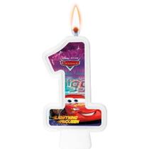 Vela Numeral Disney Carros - Regina Festas