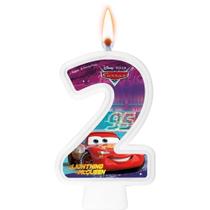 Vela Numeral Disney Carros - Regina Festas