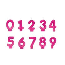 Vela numeral especial rosa número velarte