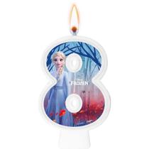 Vela Numeral Frozen II Número 8 - Regina