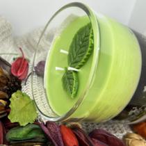 Vela Outono Escondido 210g - Maçã Verde com Cascas e Folhas