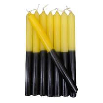 Vela Palito Amarela e Preta - 1kg Vela Palito Amarela e Preta - 1kg