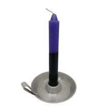 Vela Palito Bicolor Preta Roxa 50 unidades 12cm