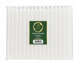 Vela Palito Branca 100 Unidades 18cm Parafina Pura