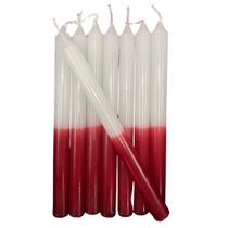 Vela Palito Branca e Vermelha - 1kg