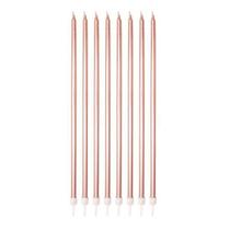 Vela Palito Gigante Cobre - Silver Plastic - 6 Un