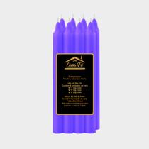 Vela palito n8 roxa 256g - casa fé