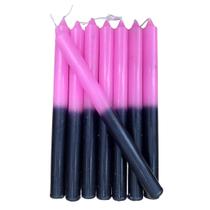 Vela Palito Rosa e Preto - 1kg Vela Palito Rosa e Preto - 1kg