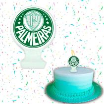 Vela Para Bolo de Aniversário Festa Comemoração - Palmeiras - Festcolor