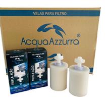 Vela Para Filtro De Barro Com Carvão Ativado - Kit C/ 2 Unidades Tripla Ação