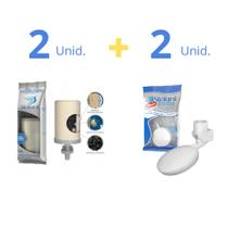 Vela para Filtro de Barro Tripla Ação Esterilizante + Boia para Filtro de Barro Stéfani - Kit 2 + 2 Vela para Filtro de Barro Tripla Ação Esterilizante + Boia para Filtro de Barro Stéfani - Kit 2 + 2