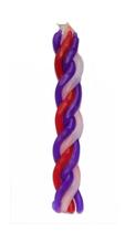 Vela Para Havdalá De Parafina Com Três Cores Kosher Roxa/Ver