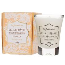 Vela Para Massagem Corporal Relaxante Beijável Aroma Vanilla - Sofisticatto