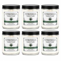 Vela PELN Citronela para Exterior Kit com 6 Unidades 1,2L Cera de Soja