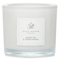 Vela perfumada Acca Kappa branca de figo e cedro 180g