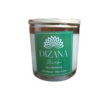 Vela Perfumada Aromática Artesanal Premium Bamboo 180g Vegetal - DiZana