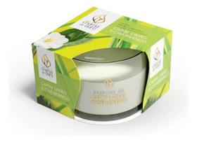 Vela Perfumada Capim Limão E Chá Branco Chama De Ouro 70G