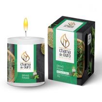 Vela Perfumada Ervas Finas 60g Chama de Ouro