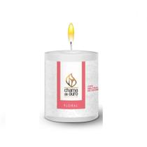 Vela Perfumada Floral Neutraliza Odores 60g - Chama de Ouro