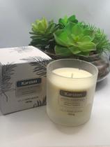 Vela perfumada jardim suspenso branco 180g- karsten