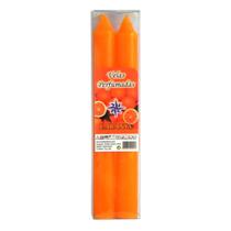 Vela Perfumada Laranja Pacote Com 2 Unidades