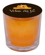 Vela Perfumada No Copo De Vidro 265ml Com Aroma De Mel - Velas da Jú