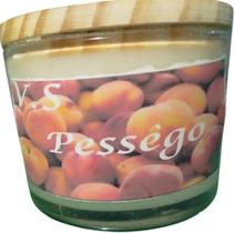 Vela Perfumada No Copo De Vidro 265ml Com Aroma De Pêssego Vela Perfumada No Copo De Vidro 265ml Com Aroma De Pêssego