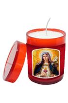Vela Perfumada Sagrado Coração de Maria - 7 cm