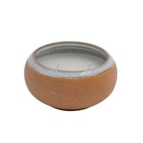 Vela perfumada Sand em parafina com base em ceramica D8,6xA4,8 - L Hermitage