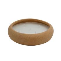 Vela perfumada Sand parafina e cerâmica D15xA4cm -L Hermitage