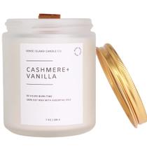 Vela perfumada SENSE ISLAND Crackling Wood Wick Vanilla Cashmere