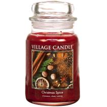 Vela perfumada Village Candle Christmas Spice 625 ml vermelha