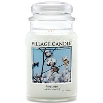 Vela perfumada Village Candle Pure Linen, frasco de boticário de 630 ml