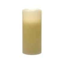 Vela Pilar Essencial Led Off White 9x20,5cm - Home Style