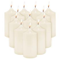 Vela Pilar Marfil Super Z Outlet 7.5x15 cm Sin Aroma