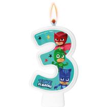 Vela PJ Masks Festa De Aniversário De 1 Á 5 Anos