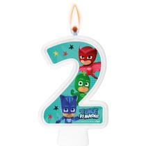 Vela Pj Masks Heróis De Pijama - Número Bolo Aniversário - Regina Festas