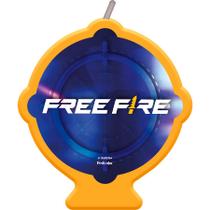 Vela Plana Adesivada - Free Fire - 1 unidade - Festcolor - Rizzo