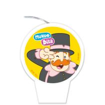 Vela Plana Decoração Mundo Bita Festa Pavio Magico