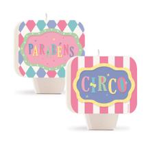 Vela Plana Dupla Face Cromus Circo Rosa