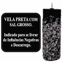 Vela Preta Com Sal Grosso Vela Preta Com Sal Grosso