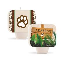 Vela Quadrada Dupla Face Festa Safari - Cromus