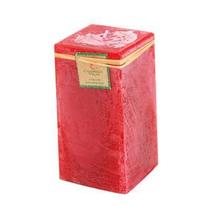 Vela Quadrada Vermelha 8x15 Cm