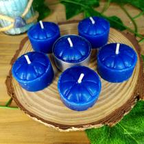 Vela rechoud azul escuro pacote com 6 unidades - santa terezinha Vela rechoud azul escuro pacote com 6 unidades - santa terezinha